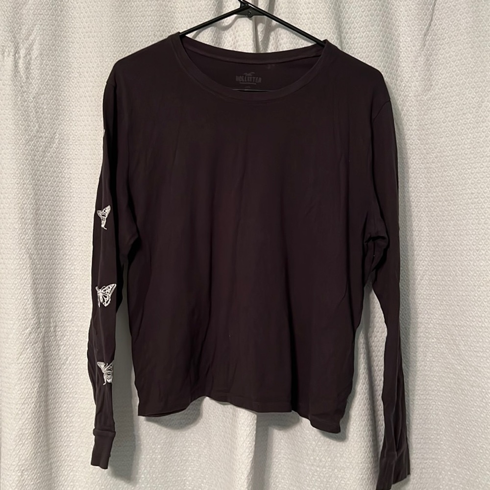 Hollister long sleeve shirt with butterfly sleeves